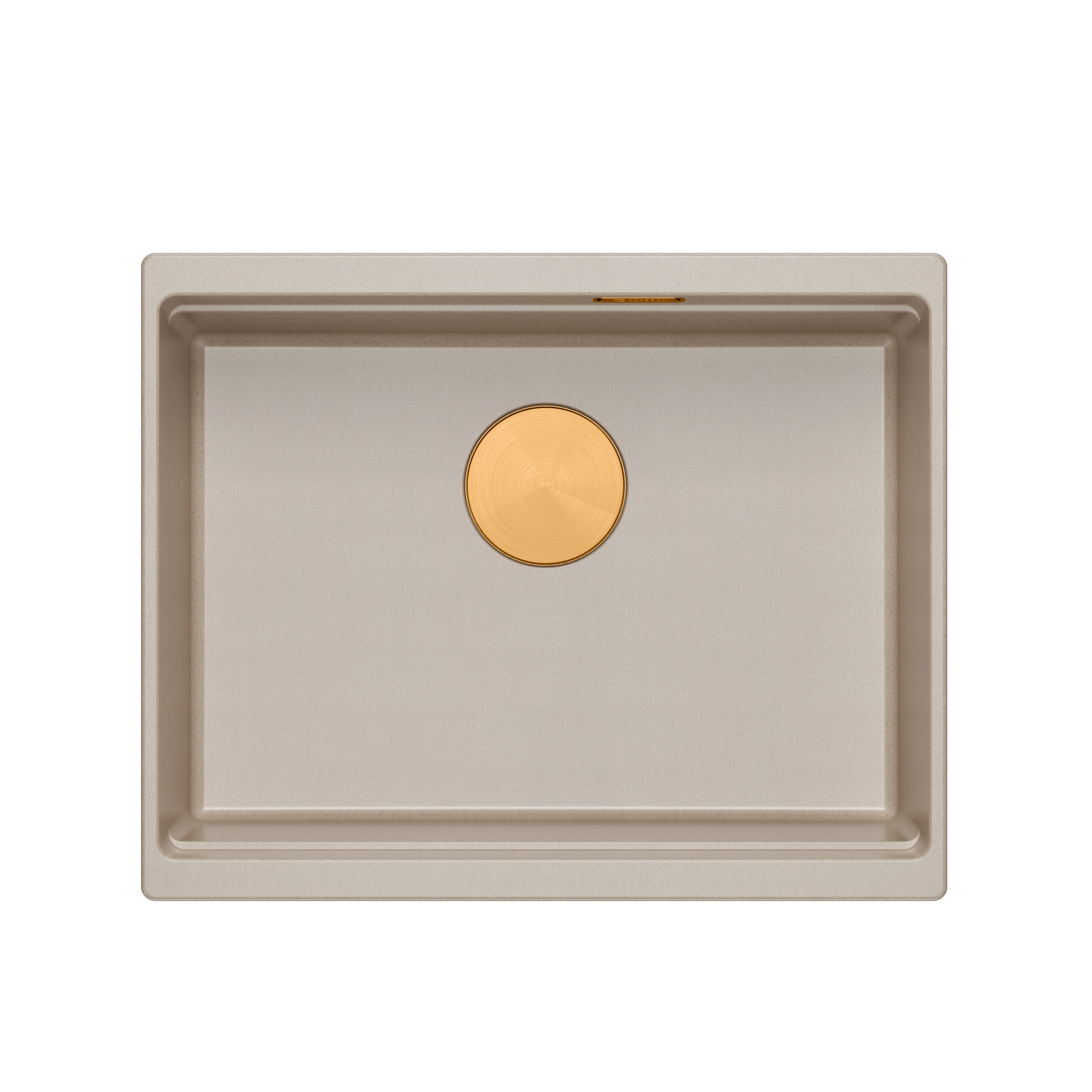 Zlewozmywak granitowy podwieszany beżowy Quadron Logan 100 Pearl Beige HQJ6045U2