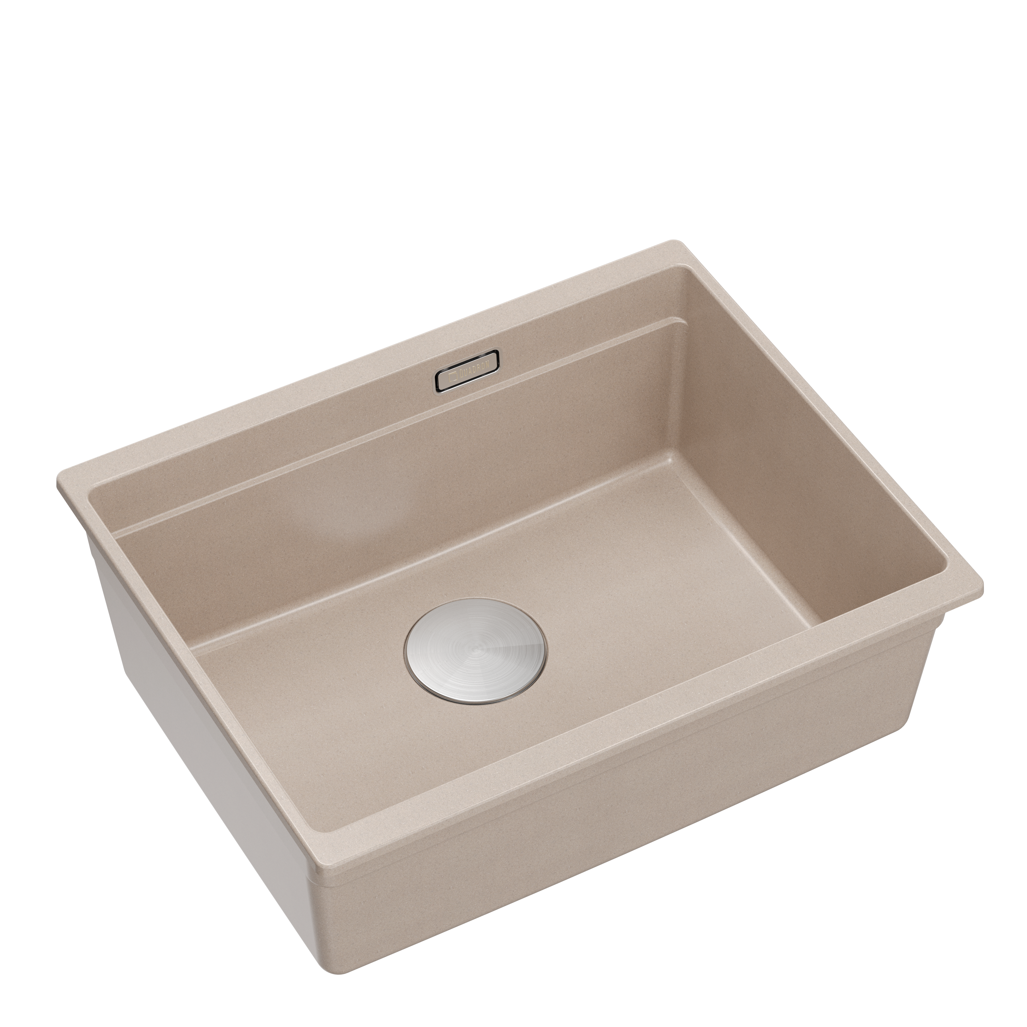 Zlewozmywak granitowy podwieszany beżowy Quadron Logan 100 Pearl Beige HQJ6045U2