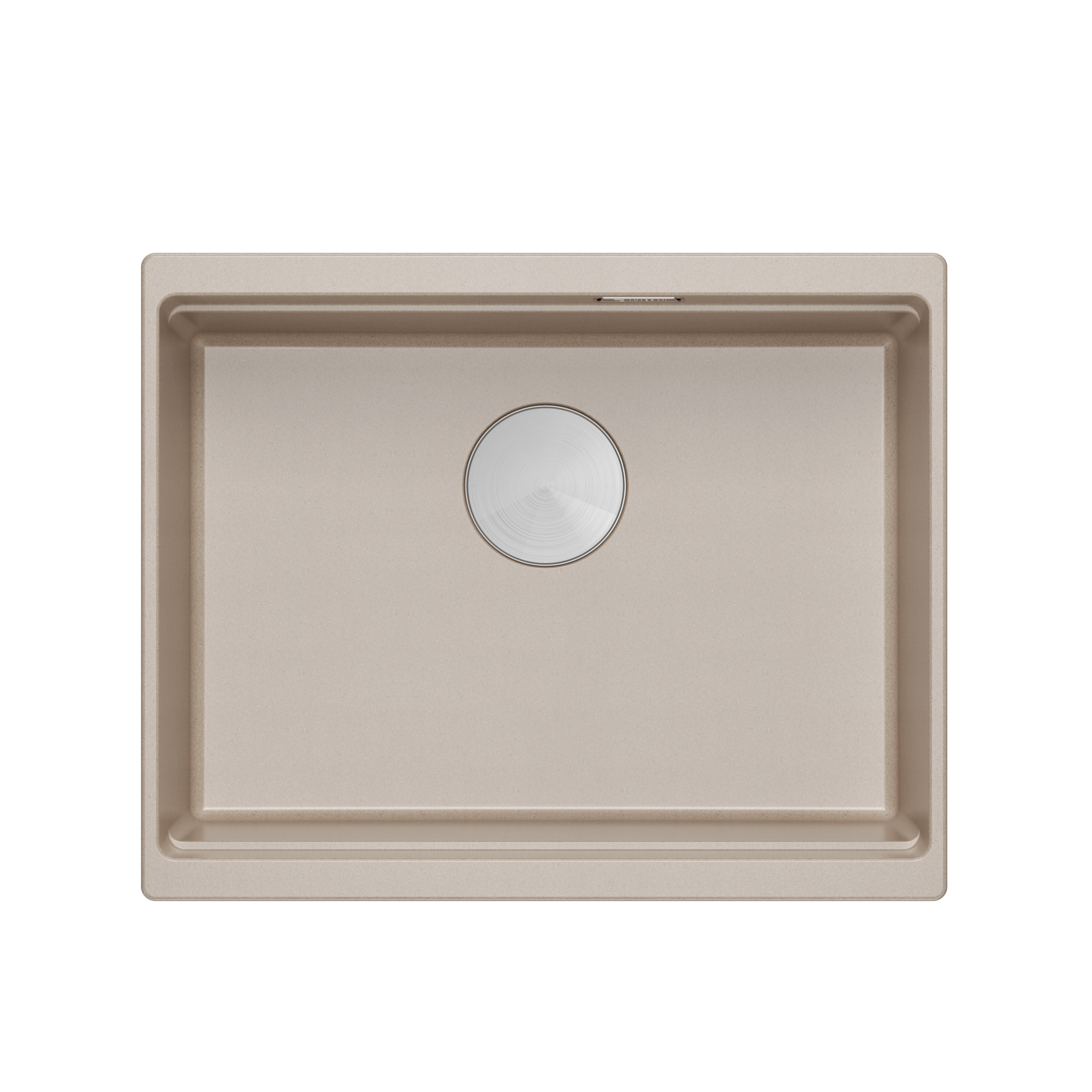 Zlewozmywak granitowy podwieszany beżowy Quadron Logan 100 Pearl Beige HQJ6045U2
