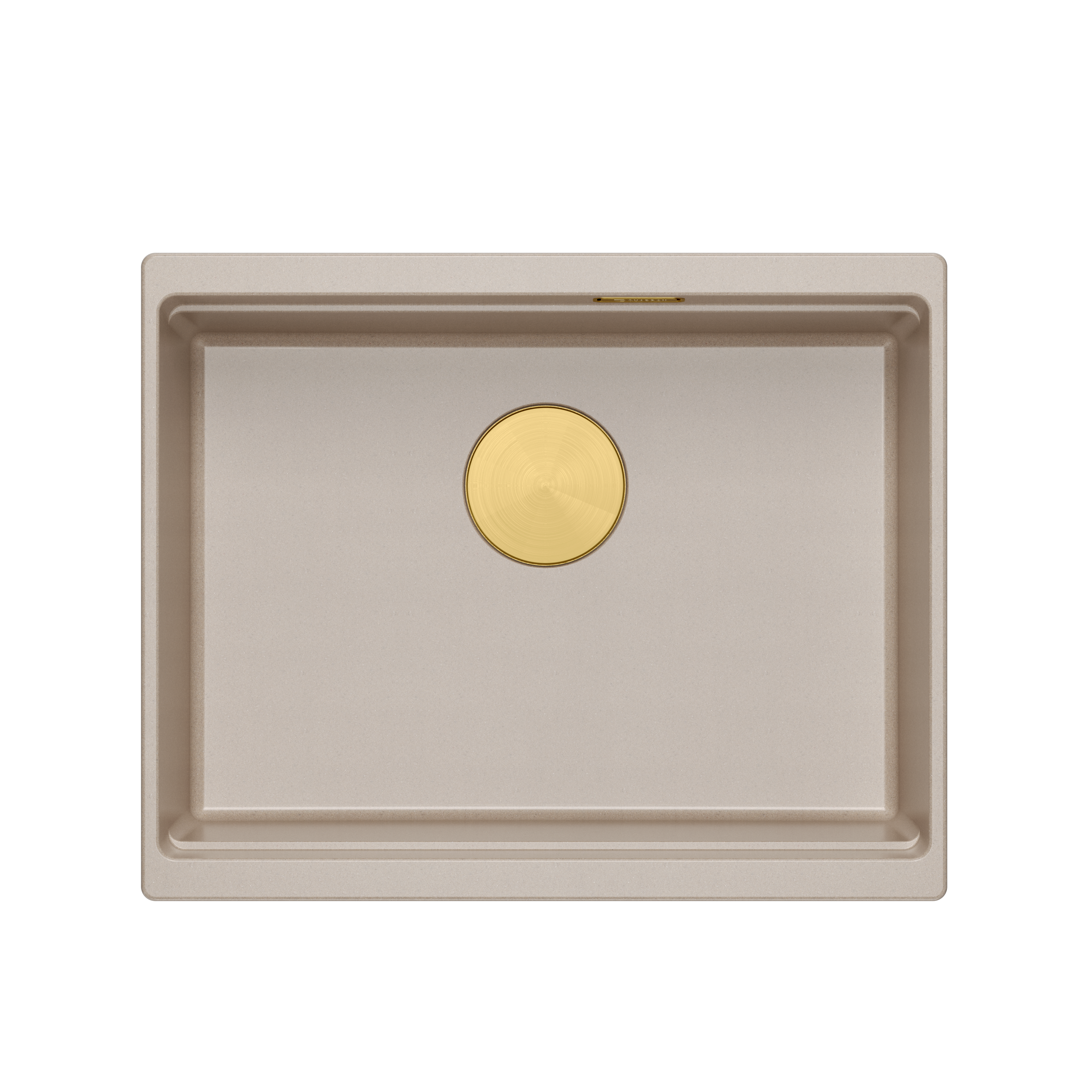 Zlewozmywak granitowy podwieszany beżowy Quadron Logan 100 Pearl Beige HQJ6045U2