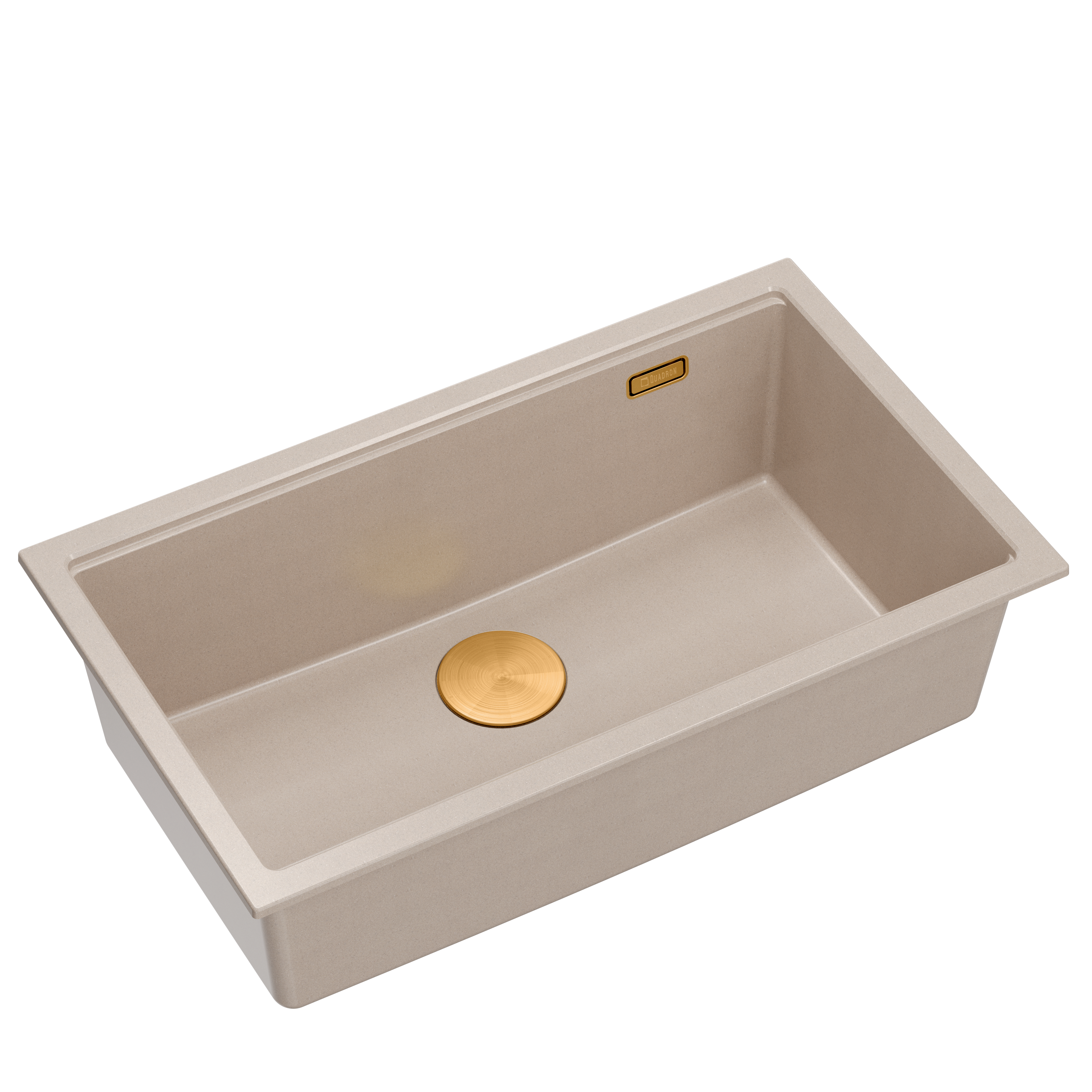 Zlewozmywak granitowy wpuszczany beżowy Quadron Logan 110 Pearl Beige HQD7644U2