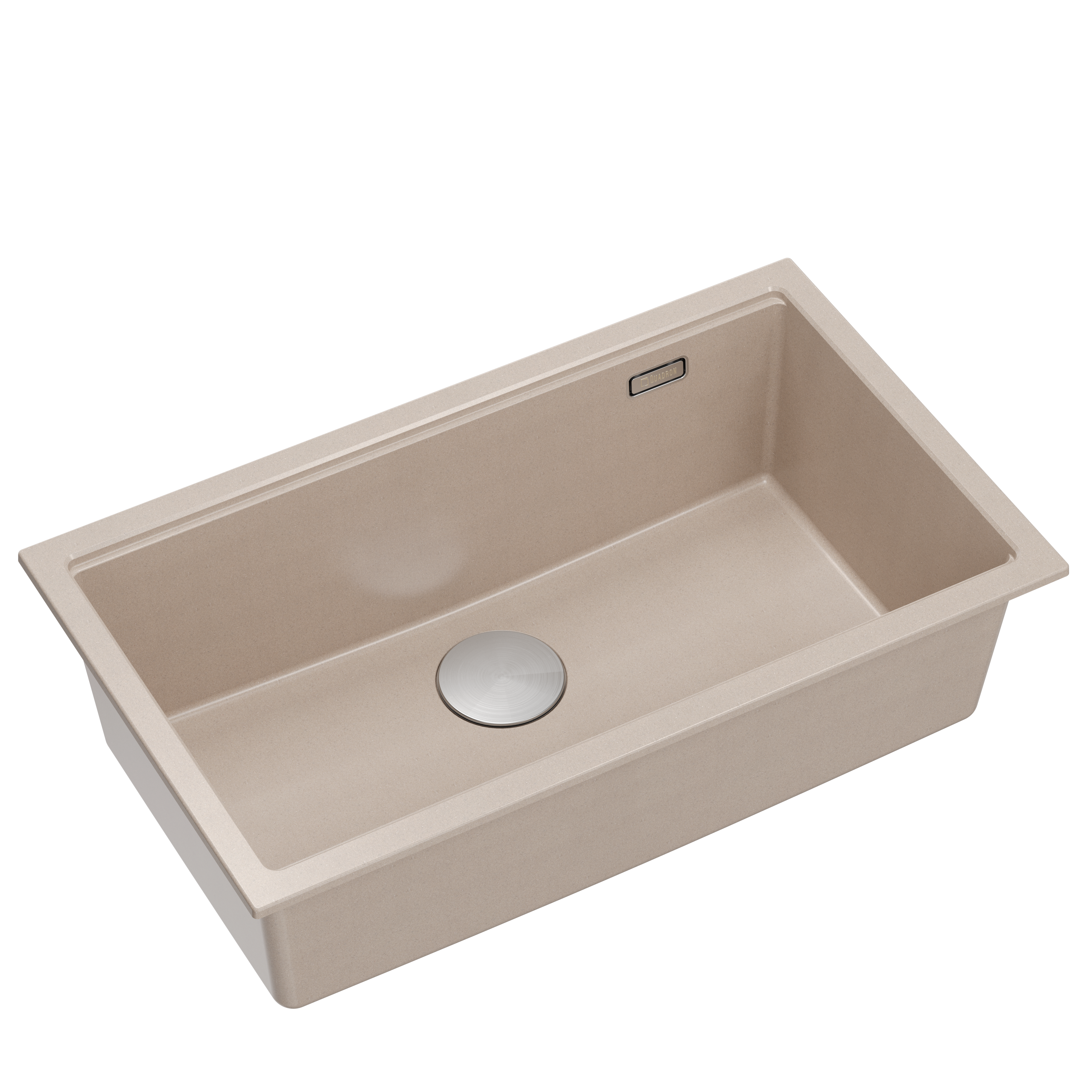 Zlewozmywak granitowy podwieszany beżowy Quadron Logan 110 Pearl Beige HQD7644U2