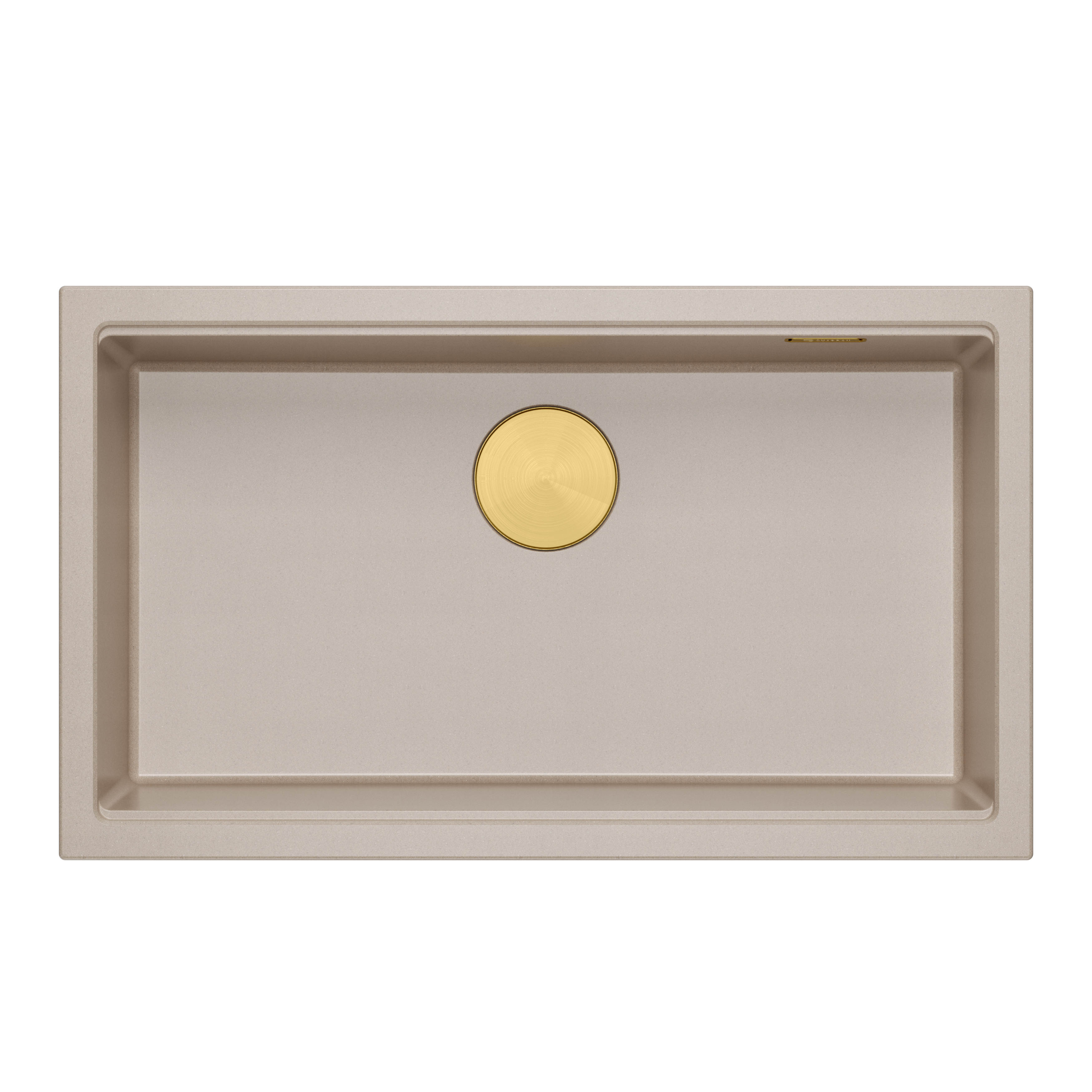 Zlewozmywak granitowy podwieszany beżowy Quadron Logan 110 Pearl Beige HQD7644U2