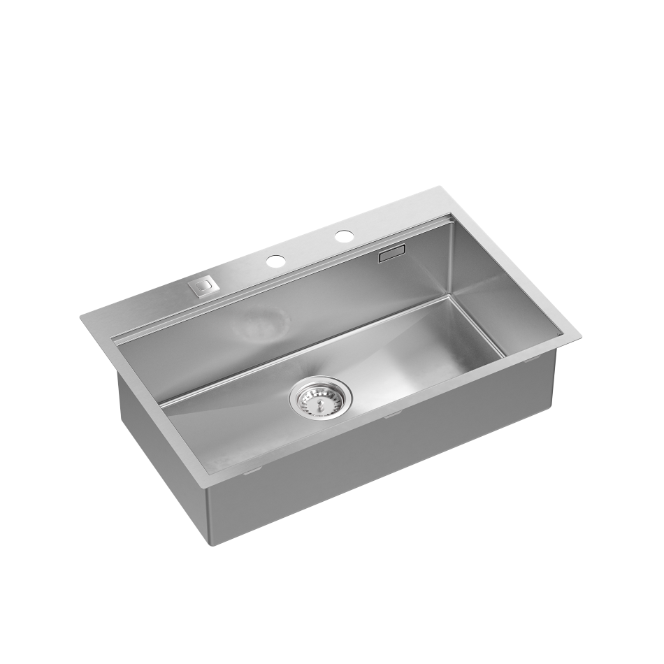 Zestaw zlewozmywak stalowy Quadron BURT Workstation SteelQ syfon push to open akcesoria