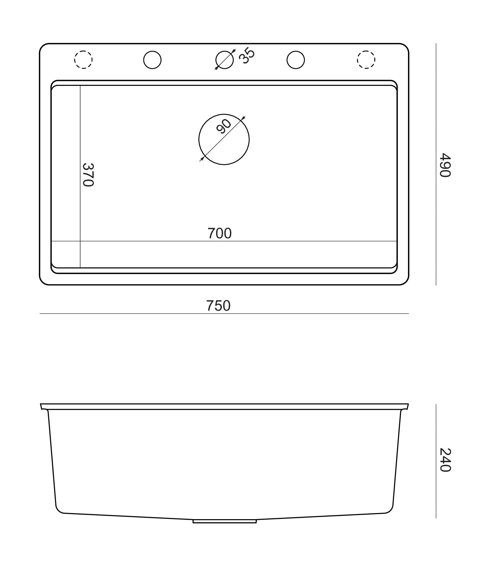 Zestaw zlewozmywak granitowy QUADRON MARC 110 FM czarny mat z syfonem stalowym akcesoria