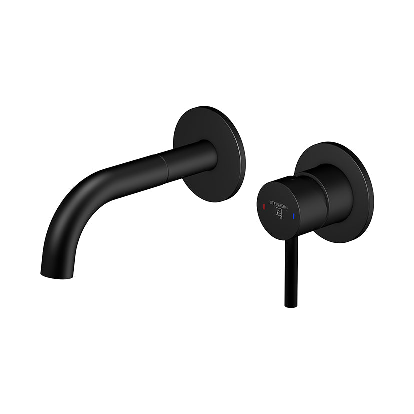 Bateria umywalkowa ścienna Steinberg Seria 100 1804 3, wylewka 165 mm