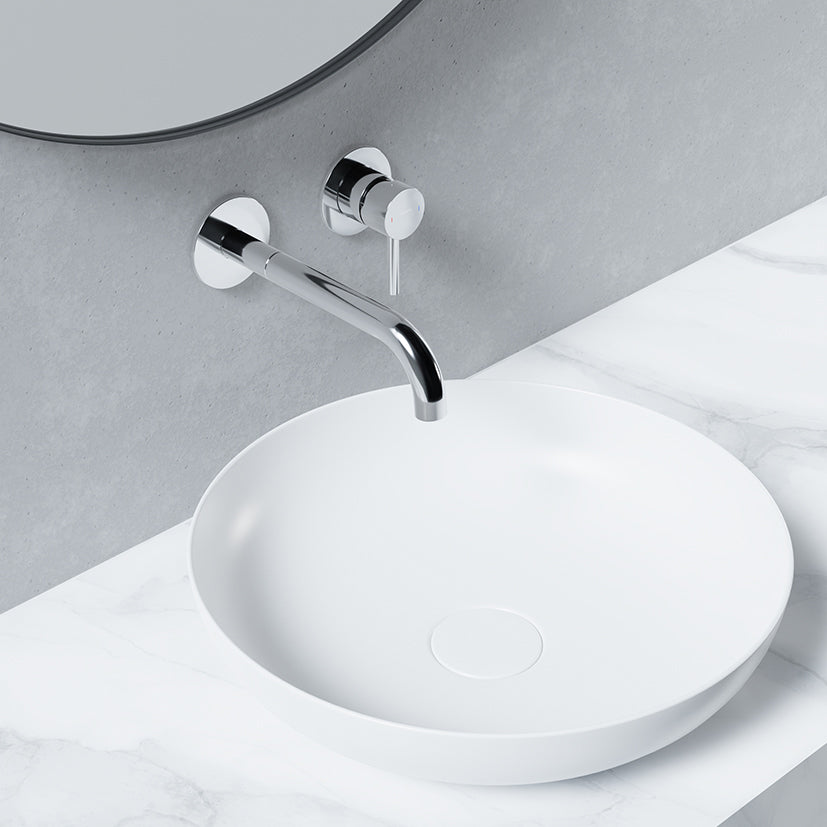 Bateria umywalkowa ścienna Steinberg Seria 100 1824 3, wylewka 245 mm