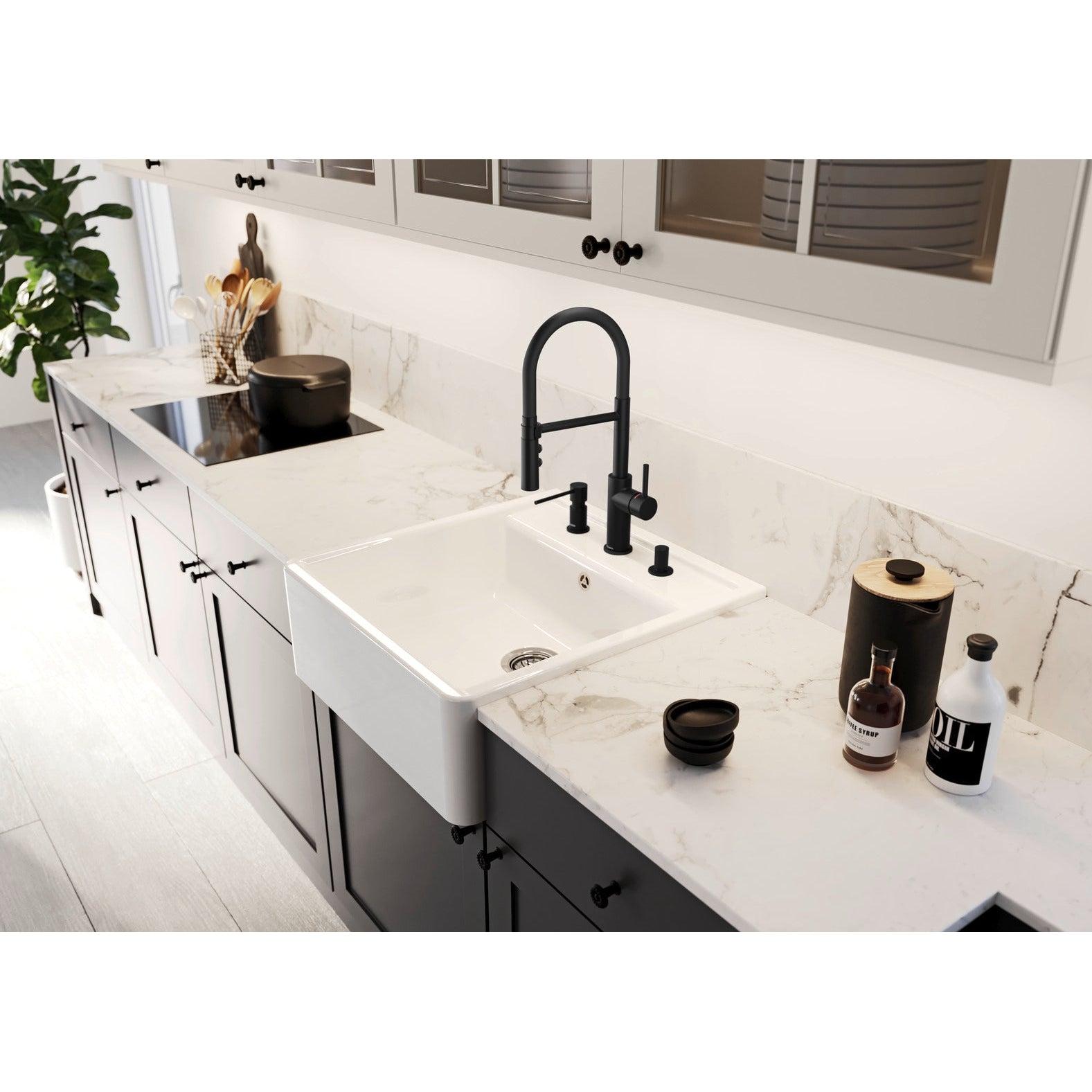 Zlewozmywak ceramiczny farmerski BLANCO Panor 60, dwa otwory