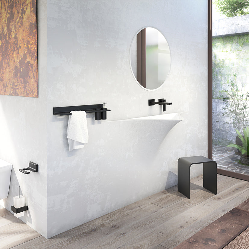 Bateria umywalkowa ścienna Steinberg Seria 160 1804 3 / 1814 3 / 1824 3, wylewka 175 / 200 / 250 mm