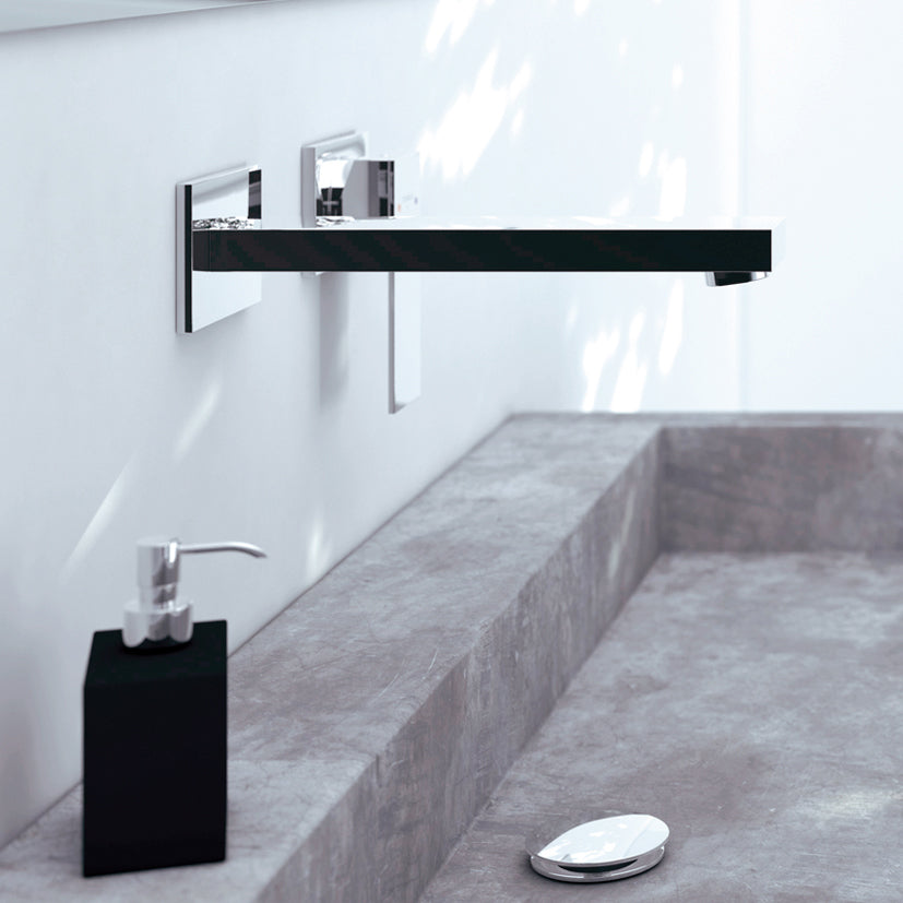 Bateria umywalkowa ścienna Steinberg Seria 160 1804 3 / 1814 3 / 1824 3, wylewka 175 / 200 / 250 mm