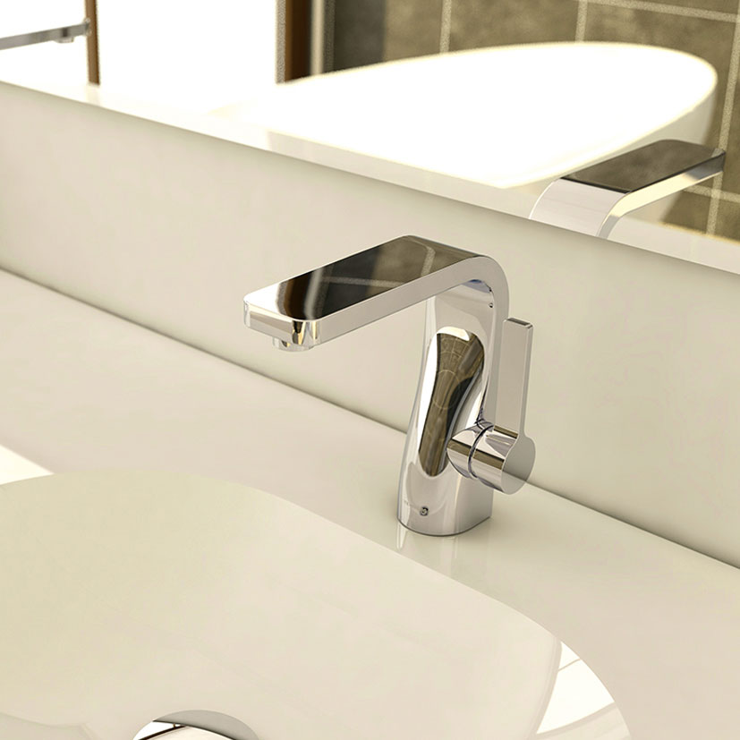 Bateria umywalkowa Steinberg Seria 230 1000 / 1010, z opcją korka