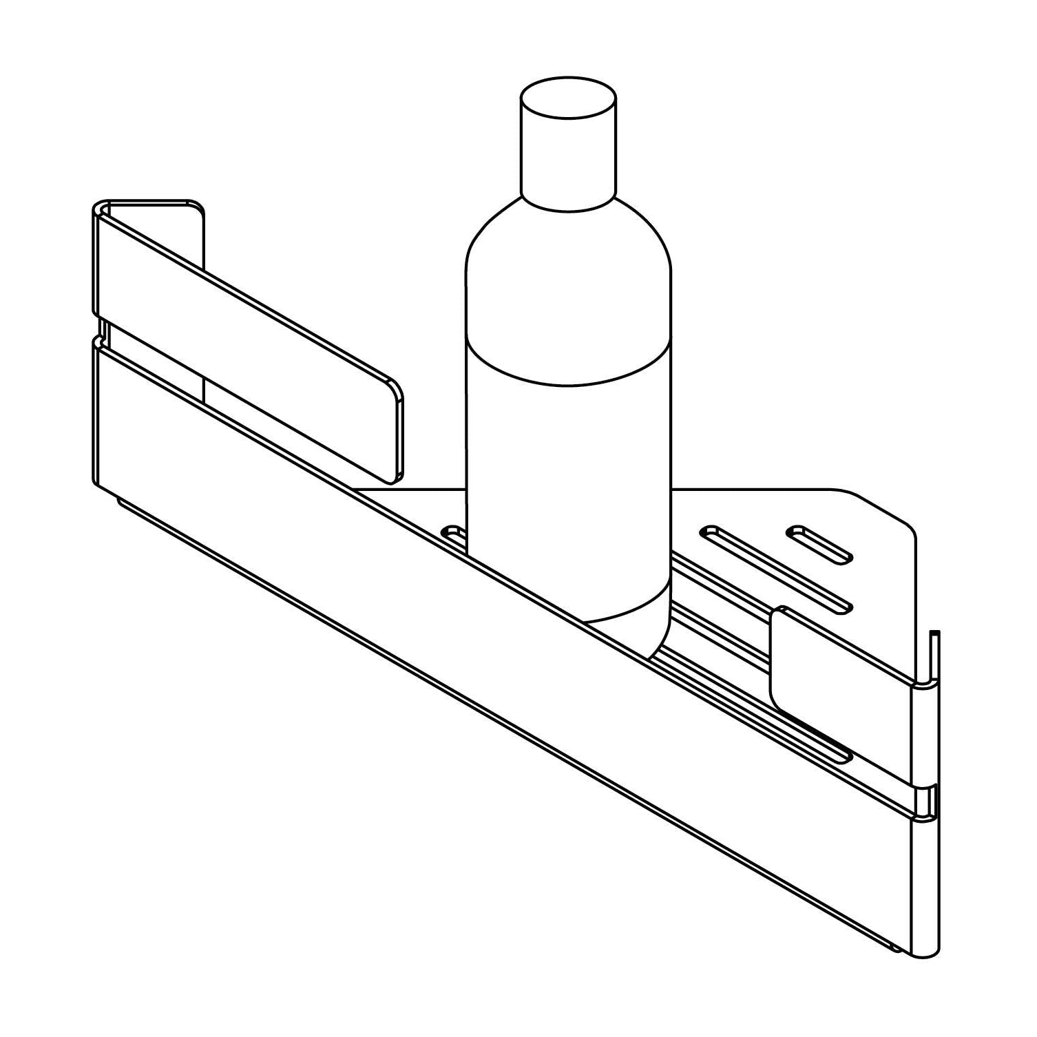 Półka narożna Deante Mokko ADM_N531 2