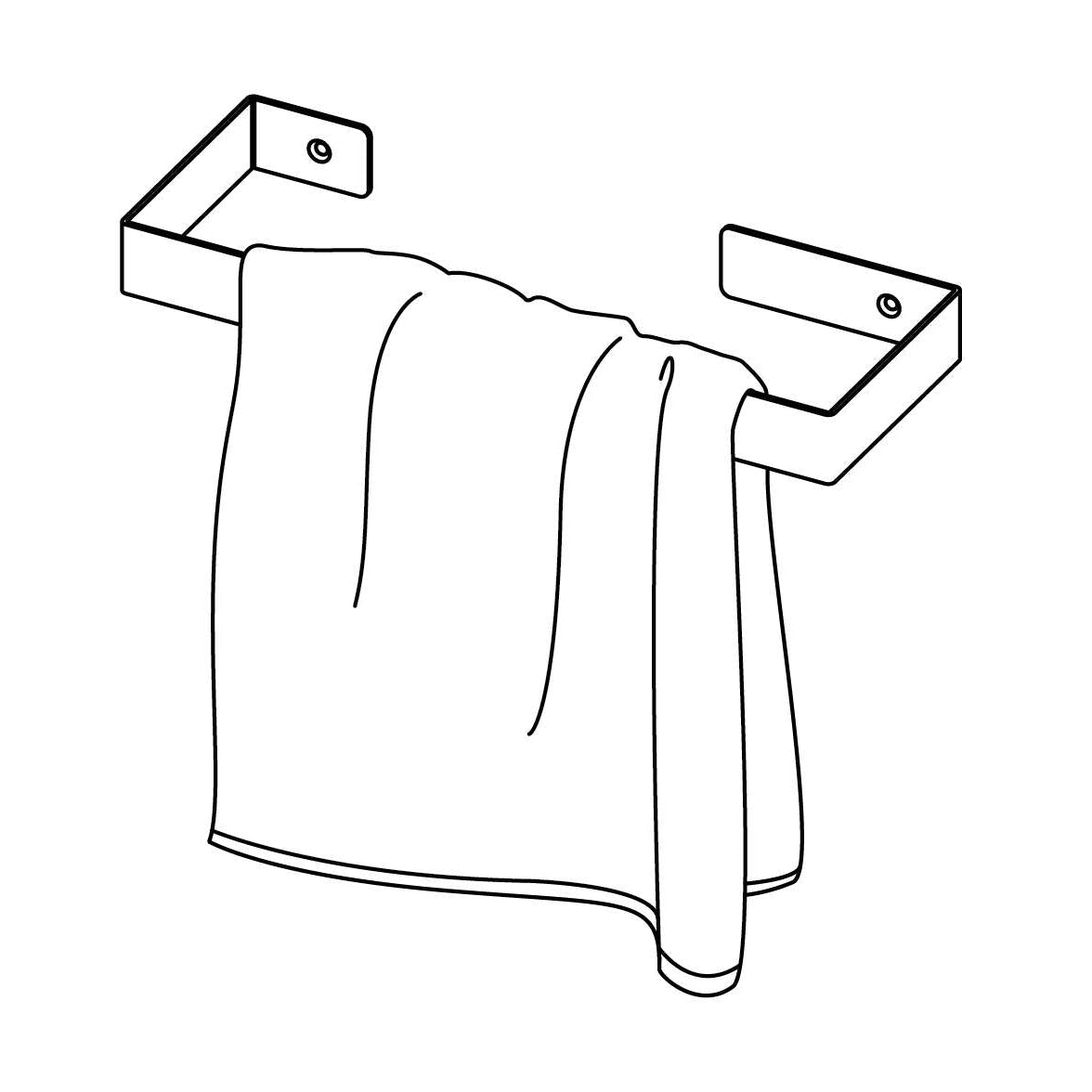 Wieszak ścienny na ręcznik - 30 cm Deante Mokko ADM_N611 2