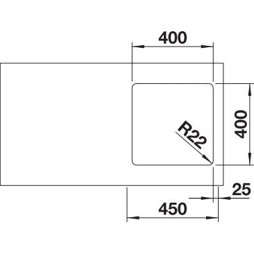 Zlewozmywak BLANCO Andano 400-U