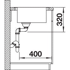 Zlewozmywak BLANCO Andano XL 6 S-IF Compact z korkiem automatycznym