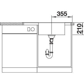 Zlewozmywak BLANCO Andano XL 6 S-IF Compact z korkiem automatycznym