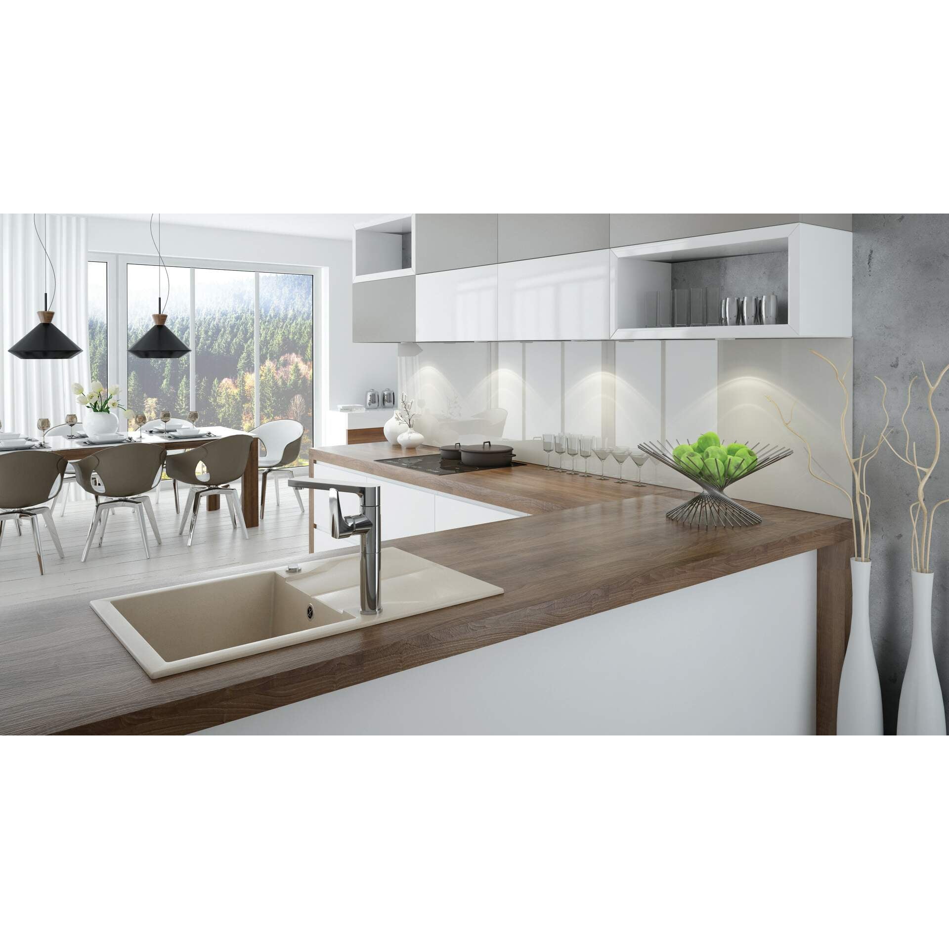 Zlewozmywak granitowy 1-komorowy z ociekaczem Deante Andante ZQN_5113 3