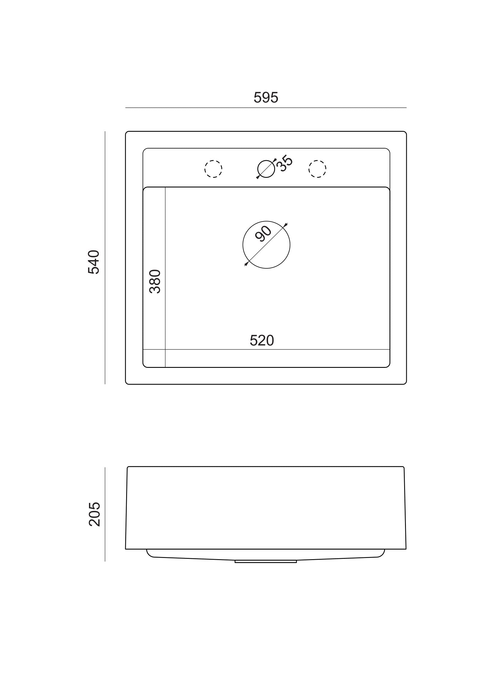 Zlewozmywak farmerski granitowy biały Quadron BILL 110 GRANITEQ snow white