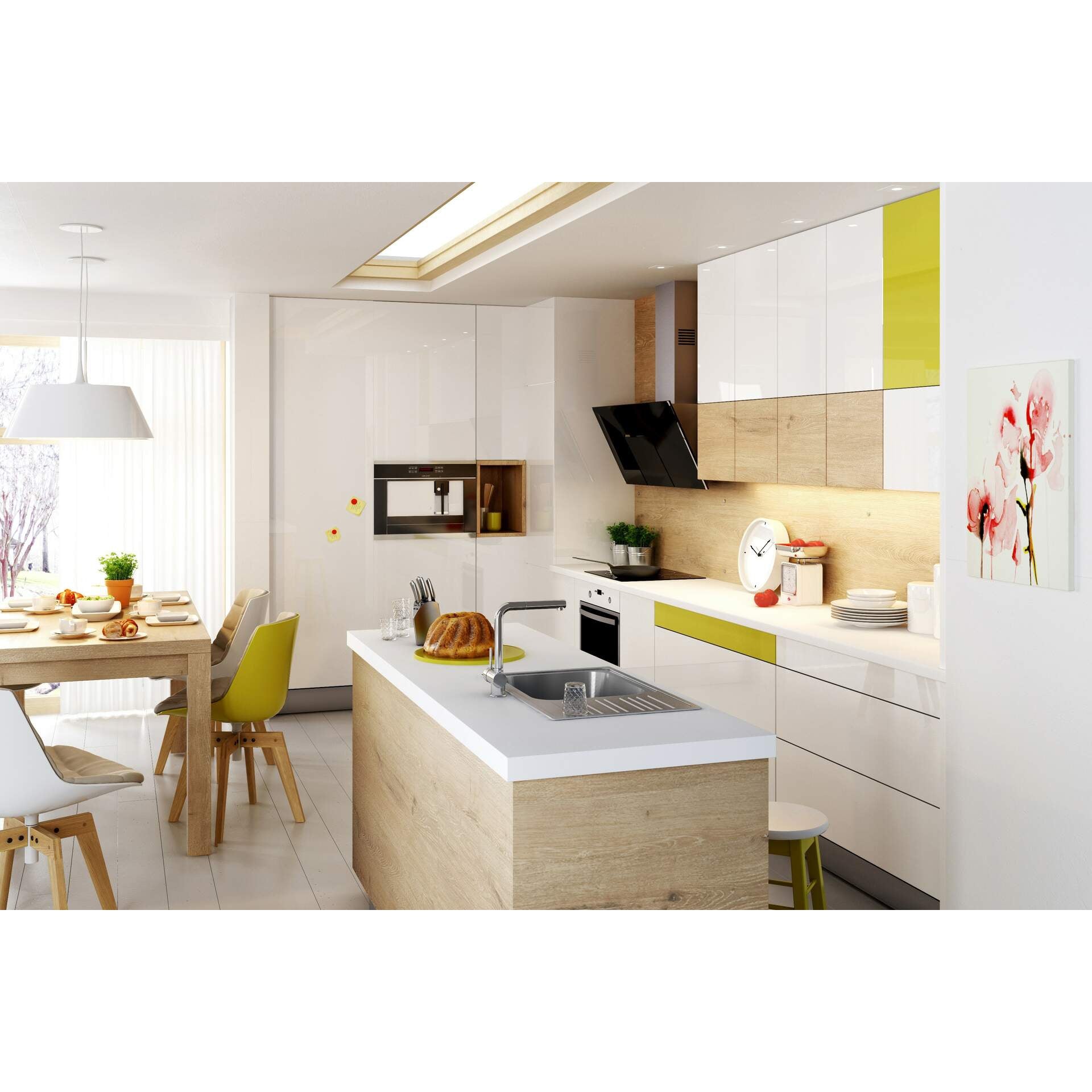 Zlewozmywak stalowy 1-komorowy z ociekaczem Deante Xylo ZEX_011B 3