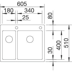 Zlewozmywak BLANCO Claron 340/180-IF/A z korkiem automatycznym
