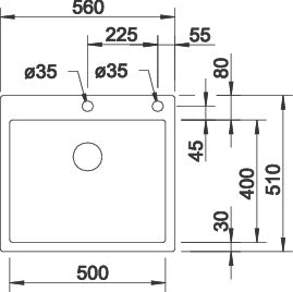 Zlewozmywak BLANCO Claron 500-IF/A z korkiem automatycznym