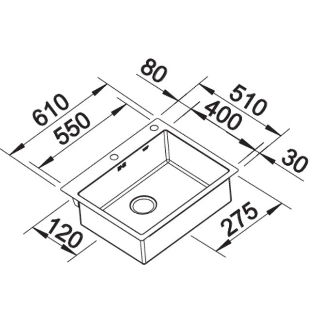 Zlewozmywak BLANCO Claron 550-U