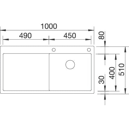 Zlewozmywak BLANCO Claron 5 S-IF z korkiem automatycznym