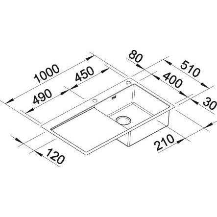 Zlewozmywak BLANCO Claron 5 S-IF z korkiem automatycznym