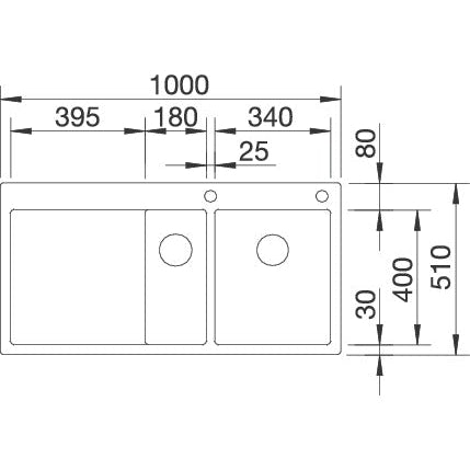 Zlewozmywak BLANCO Claron 6 S-IF z korkiem automatycznym