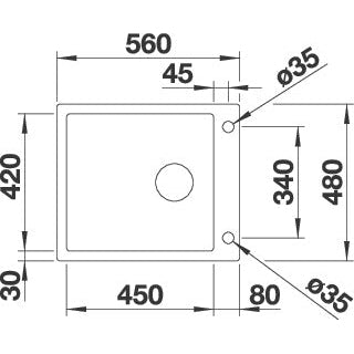 Zlewozmywak BLANCO Claron XL 60-IF/A z korkiem automatycznym