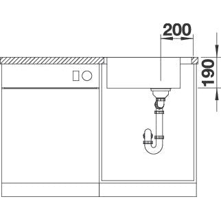 Zlewozmywak BLANCO Claron XL 60-IF/A z korkiem automatycznym