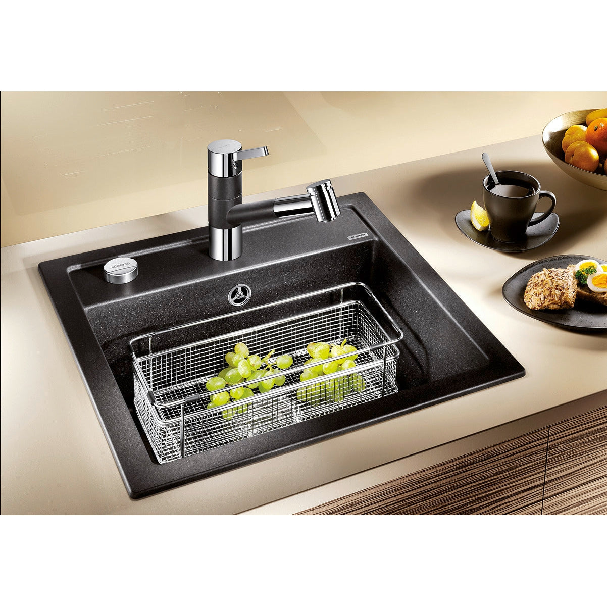 Zlewozmywak BLANCO DALAGO 5, Silgranit PuraDur, z korkiem automatycznym