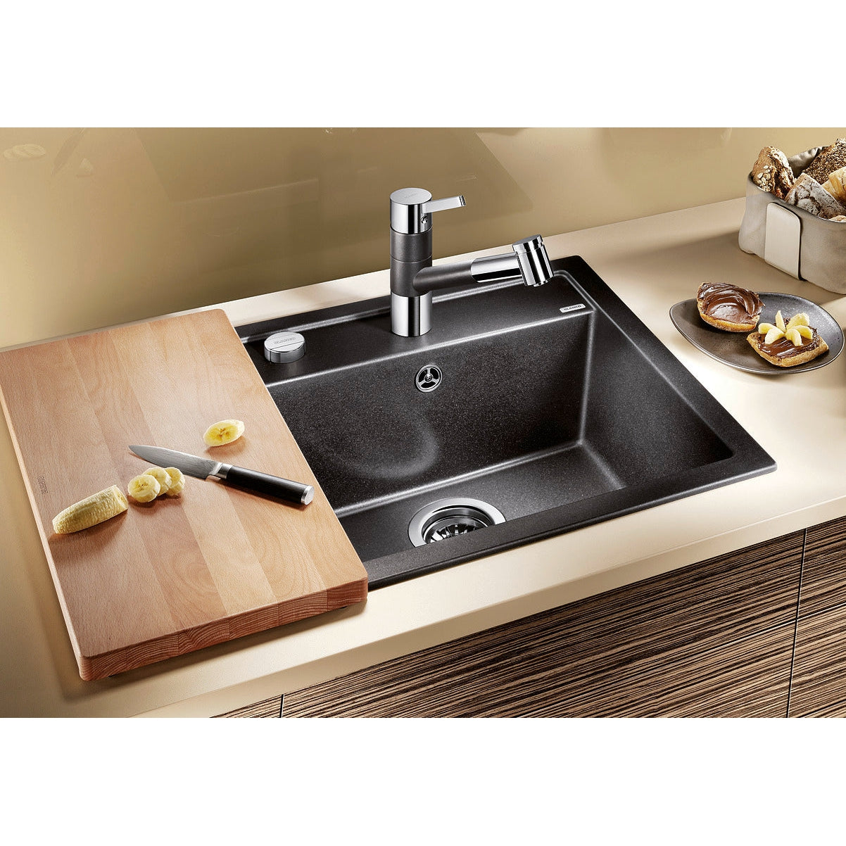 Zlewozmywak BLANCO DALAGO 5, Silgranit PuraDur, z korkiem automatycznym