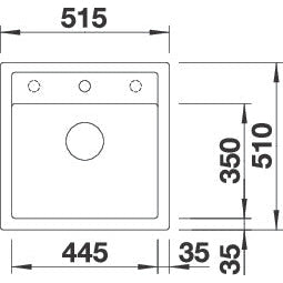 Zlewozmywak BLANCO DALAGO 5, Silgranit PuraDur, z korkiem automatycznym