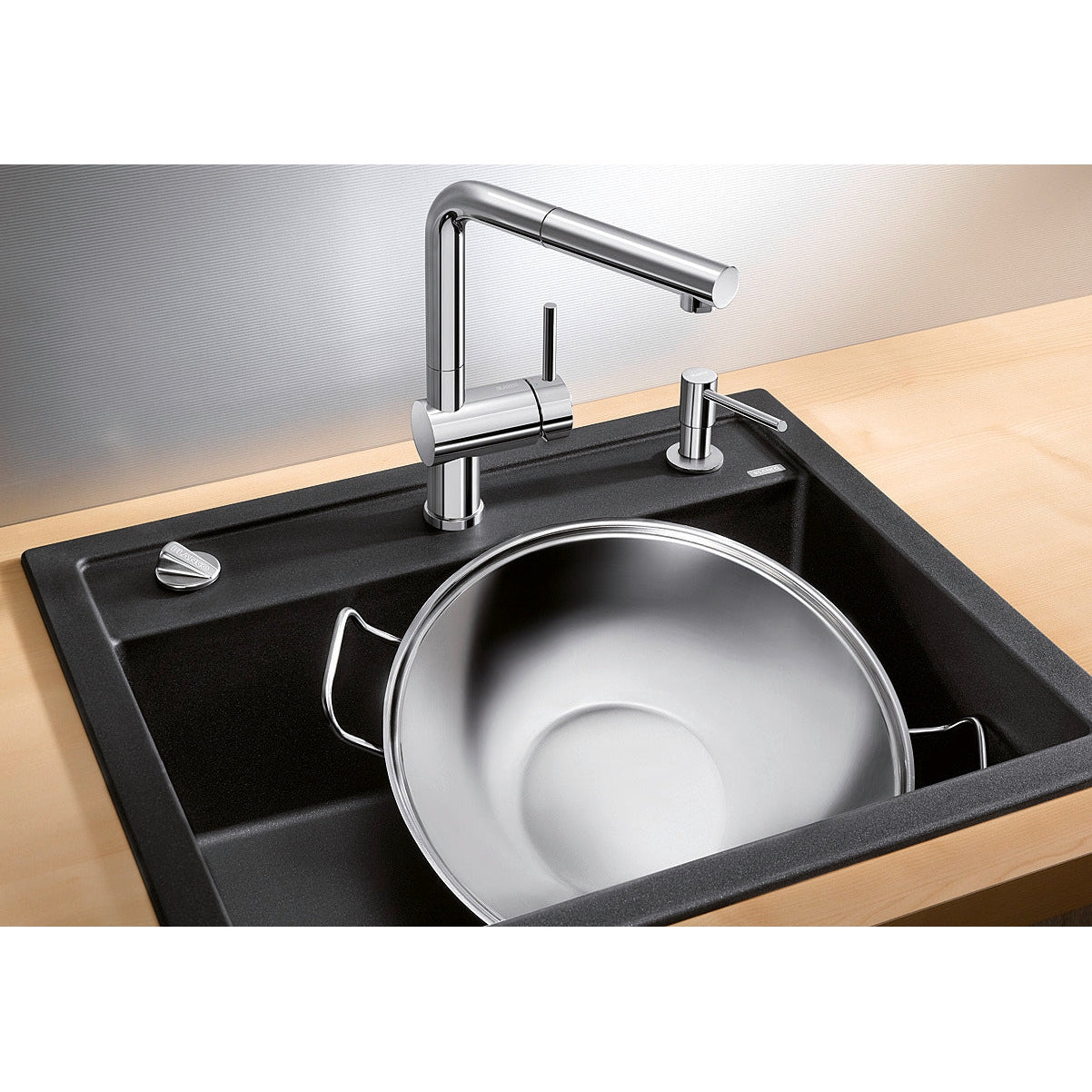 Zlewozmywak BLANCO DALAGO 6, Silgranit PuraDur, z korkiem automatycznym