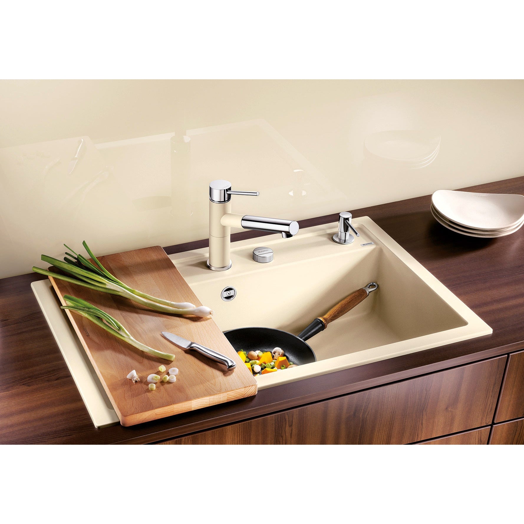 Zlewozmywak BLANCO DALAGO 8, Silgranit PuraDur, z korkiem automatycznym