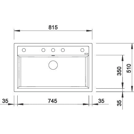 Zlewozmywak BLANCO DALAGO 8, Silgranit PuraDur, z korkiem automatycznym