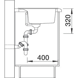 Zlewozmywak BLANCO DALAGO 8, Silgranit PuraDur, z korkiem automatycznym