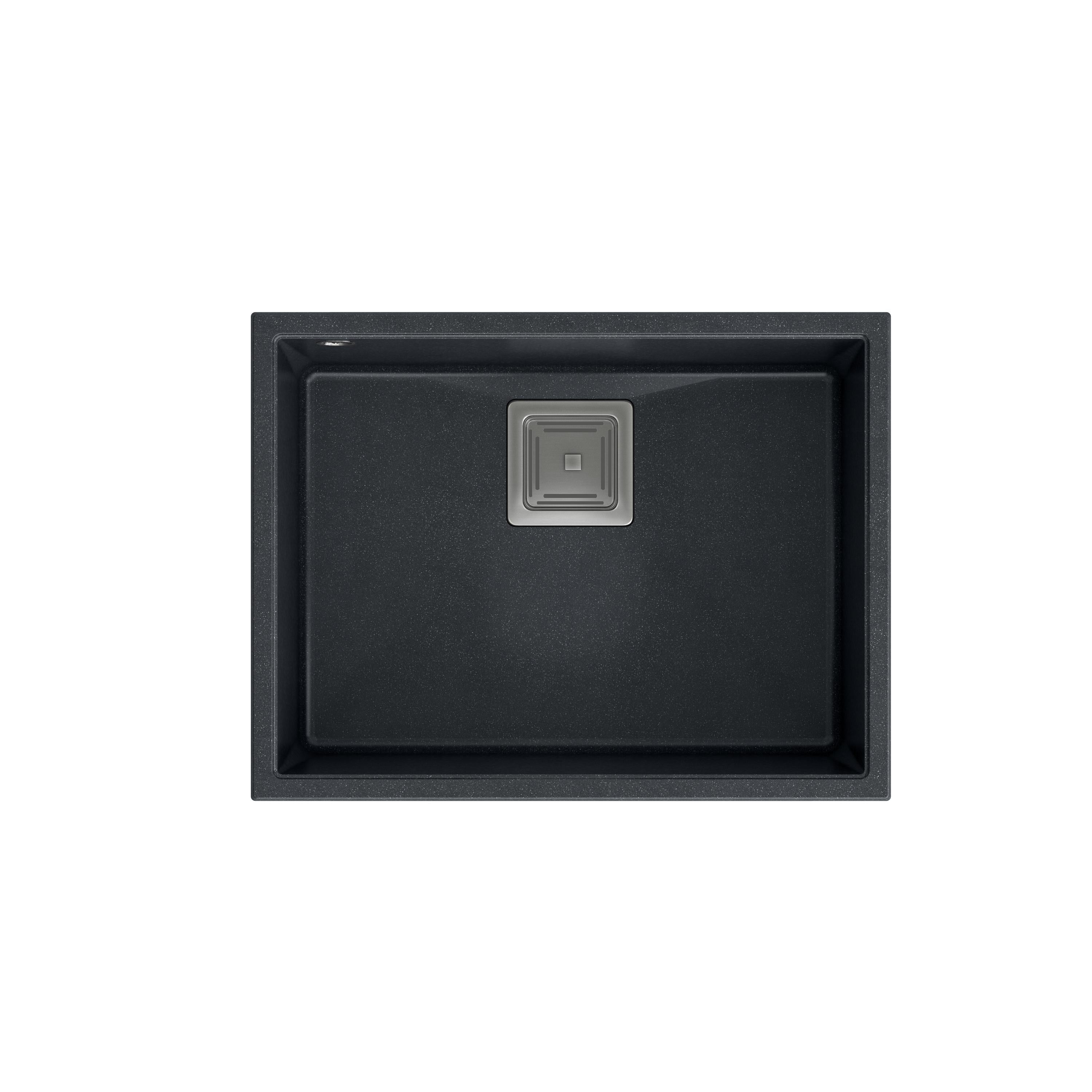 Zlewozmywak granitowy Quadron DAVID 50 GraniteQ black diamond - czarny