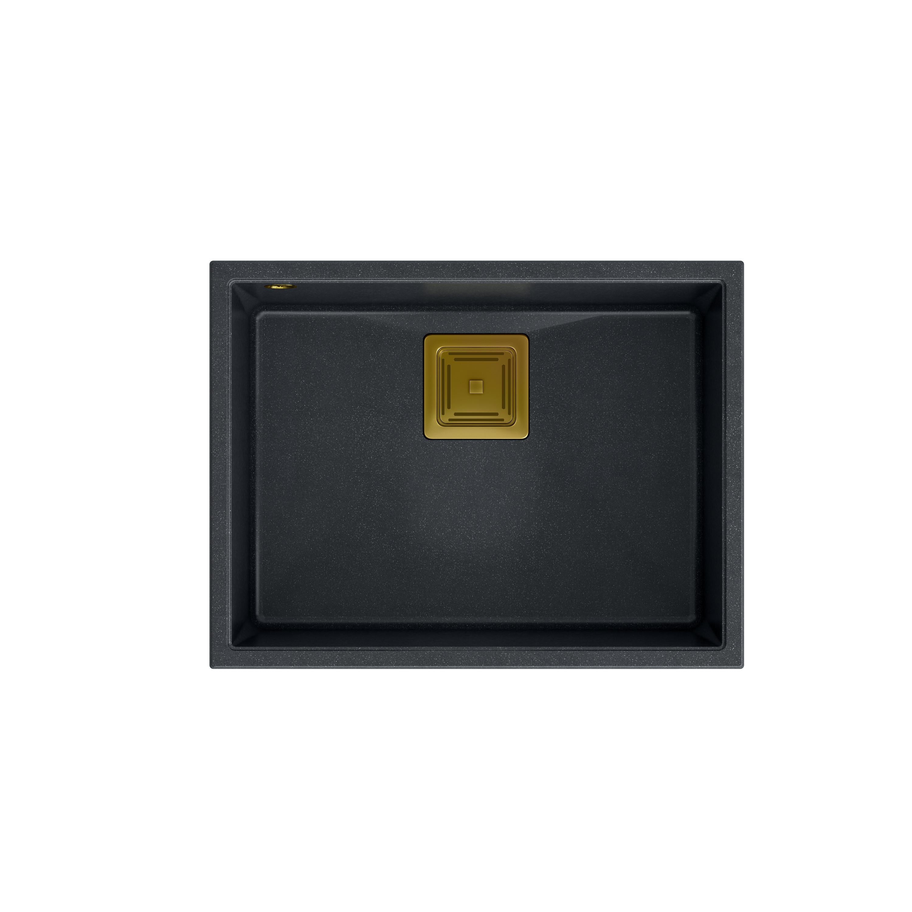 Zlewozmywak granitowy Quadron DAVID 50 GraniteQ black diamond - czarny