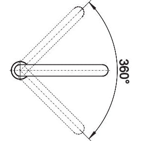 Bateria BLANCO ELOSCOPE-F II, montaż przy oknie