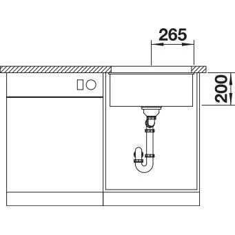 Zlewozmywak BLANCO Etagon 500-U, Silgranit PuraDur