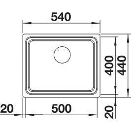 Zlewozmywak BLANCO Etagon 500-U, Stal polerowana