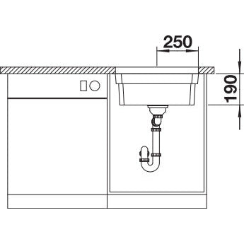 Zlewozmywak BLANCO Etagon 500-U, Stal polerowana
