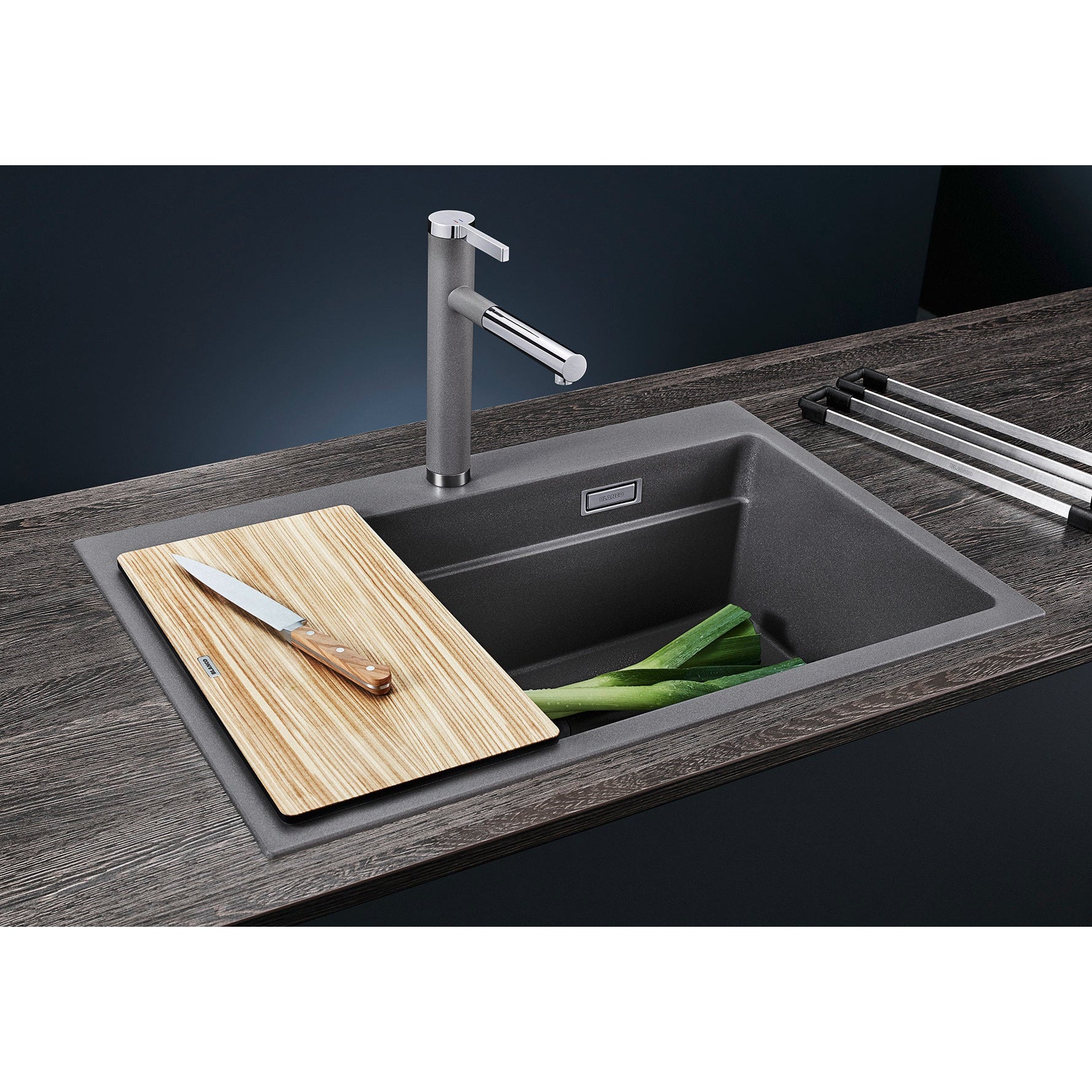 Zlewozmywak BLANCO Etagon 8, Silgranit PuraDur, z opcją korka automatycznego