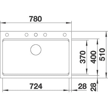 Zlewozmywak BLANCO Etagon 8, Silgranit PuraDur, z opcją korka automatycznego