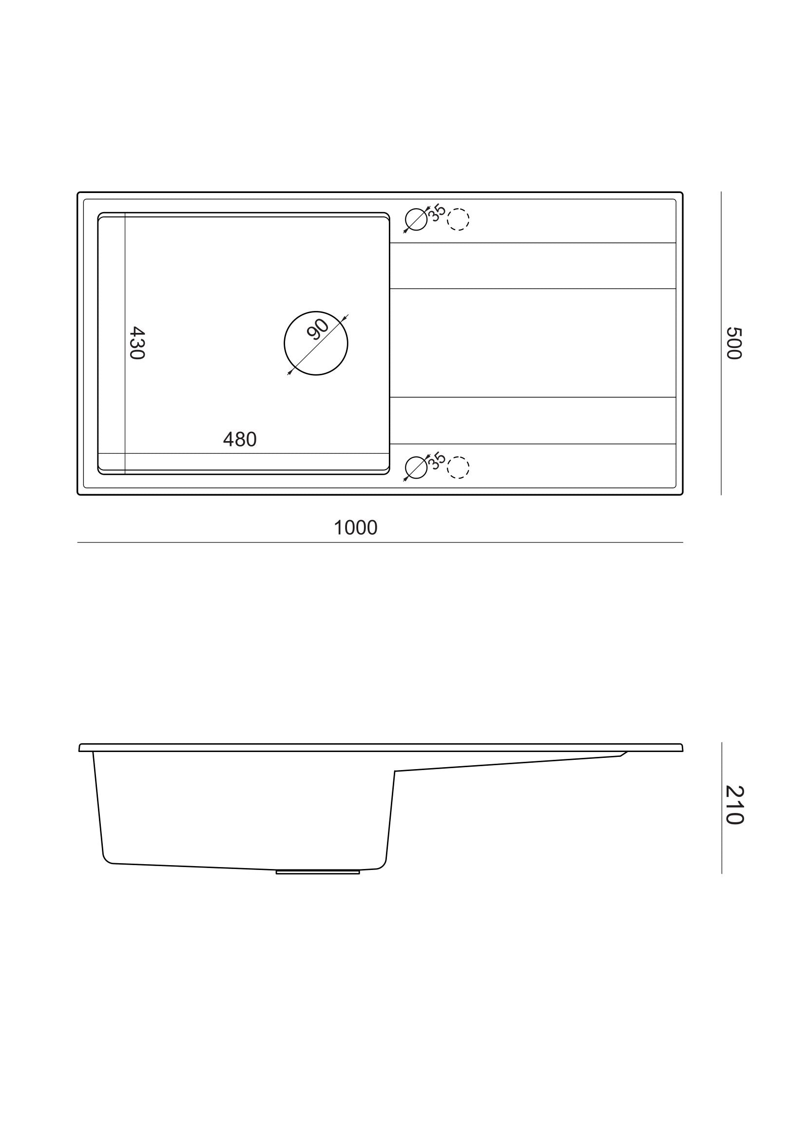 Zlewozmywak granitowy biały Quadron EVAN 146 XL GraniteQ z syfonem Push 2 Open snow white