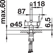 Bateria kuchenna BLANCO FONTAS II - czarny mat