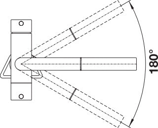 Bateria kuchenna BLANCO FONTAS II - czarny mat wyciągana wylewka