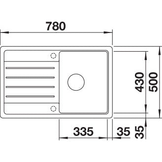 Zlewozmywak BLANCO LEGRA 45 S Silgranit odwracalny